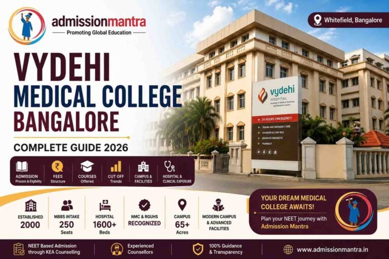Vydehi Medical College Bangalore: Fees, Courses & Admission 2026